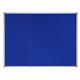 Bi-Office Notice Board Earth-It, Blue Felt, Aluminium Frame, 180 x 120 cm