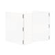 Bi-Office - Protective U Shape Sneeze Guard Acrylic Desk Divider, 80 cm (Width) x 65 cm (Height) x 60 cm (Depth)