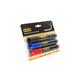 Bi-Office Assorted Colours Inkstring XL Drywipe Marker 3mm – Pack of 3