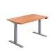 Economy Sit Stand Desk 1800 X 800 Beech-Silver Ref ECSS1880CPBESV