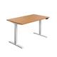 Economy Sit Stand Desk 1800 X 800 Nova Oak-White  Ref ECSS1880CPNOWH