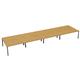 Cb 8 Person Bench 1400 X 800 Cut Out Nova Oak-Silver Ref CB1480CONOSV/8P
