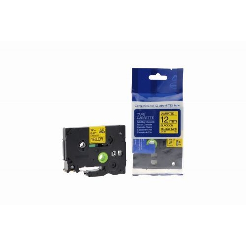 Need Label Tape? This 2-pack Of Digi TZe-631 Is Compatible With Brother P-Touch Label Makers. Black Text On A Bright Yellow Tape, 1/2 Inch Wide.