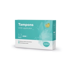 Interlude Applicator Tampons Super Boxed x12 (Pack of 12) 6448A