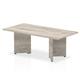 Impulse 1200mm Coffee Table Grey Top Arrowhead Leg