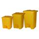 Pedal Bin; 50L; Polypropylene; Yellow