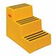 Heavy Duty Polyethylene Industrial Step; 3 Tread; Red