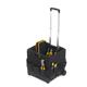 Proplaz® Folding Box Truck with Compartment Bag; Fixed Wheels; Plastic; 35kg; Black