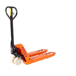 Vulcan® Printers Pallet Truck; Fork Length mm: 600; Width Over Forks mm: 450; 2500kg; Steel; Orange