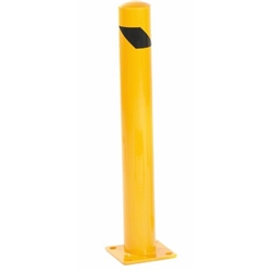 Heavy Duty Steel Safety Bollard; Yellow/Black