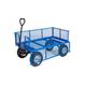 General Purpose Truck; Mesh Base; Mesh Sides & Ends with Pneumatic Wheels; 400kg; Blue