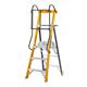 Climb-It® Glass Fibre Podium Step; 3 Tread; 150kg; Yellow/Black