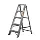 Climb-It® Aluminium Swingback Stepladder; 4 Tread; 150kg; Silver