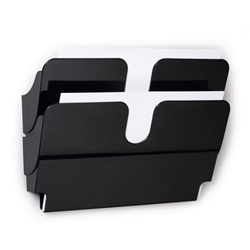 Durable FLEXIPLUS 2 A4 Landscape Literature Holder Wall Mounted Document Holder Black - 1709014060