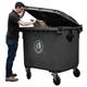 Wheelie Bin; 660L; Polyethylene; Dark Grey