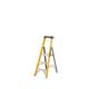 Climb-It® Glass Fibre Platform Stepladder; 3 Tread; 150kg; Yellow/Black