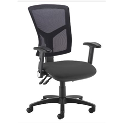 Senza mesh back operator chair with folding arms