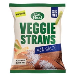 EAT REAL - VEGGIE STRAWS - SEA SALT - 18X45G
