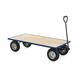 Industrial General Purpose Truck; Plywood Base with Pneumatic Wheels; 500kg; Blue/Veneer