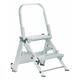 Climb-It® Easy Slope Aluminium Folding Leader Step; 2 Tread; Aluminium; 150kg; Silver