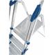 Professional Folding Step with Tool Tray; 3 Tread; 150kg; Silver/Blue