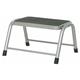 Nestable Step-up; 1 Tread; Tubular Steel; 150kg; Silver