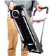 Foldaway Platform Trolley with 1 Folding Box; Plastic/Aluminium; 120kg; Black/Grey