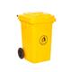 Wheelie Bin; 80L; 30% Recycled Polyethylene; Yellow