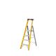 Climb-It® Glass Fibre Platform Stepladder; 4 Tread; 150kg; Yellow/Black