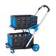 Proplaz® Clever Trolley c/w 2 Folding Boxes; Injected Moulded Plastic/Anodised Aluminium; 70kg; Black/Blue/Silver