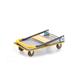 Deluxe Folding Trolley; 740 x 482 x 830; Fixed/Swivel Castors; Steel; 150kg; Yellow/Black/Grey