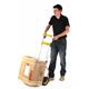 'THE PRO ' Folding Sack Truck; Puncture Proof Wheels; Aluminum; 270kg; Silver/Yellow/Black