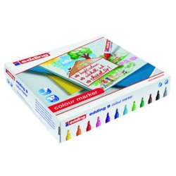 edding 9 Colour Marker Assorted Colours Classpack (Pack 144) - 4-51911