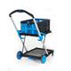 Proplaz® Clever Trolley c/w 4 Folding Boxes; Injected Moulded Plastic/Anodised Aluminium; 70kg; Black/Blue/Silver