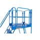 Work Platform - Stand. Incline - 1200mm Platform - 3 Tread - Blue