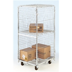 Demountable Roll Container; 4 Security Sides (50 x 50mm Mesh); Internal Height mm: 1640; 500kg; Silver