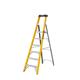 Climb-It® Glass Fibre Platform Stepladder; 6 Tread; 150kg; Yellow/Black