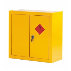Heavy Duty Hazardous Substance Storage Cupboard; 1 Shelf; Double Door;Yellow