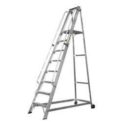 Climb-It® Aluminium Warehouse Step; 12 Tread; 150kg; Silver