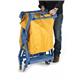 Folding Laundry Trolley; Swivel Castors; Plastic/PVC; 70kg; Blue/Yellow
