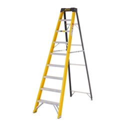 Climb-It® Glass Fibre Swingback Stepladder; 8 Tread; 150kg; Yellow/Black