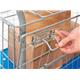 Proplaz® Super Silent Mesh Truck With Hinged Lid Top & Half Drop Side; Super Silent Castors; Steel/Plastic; 300kg; Blue/Grey