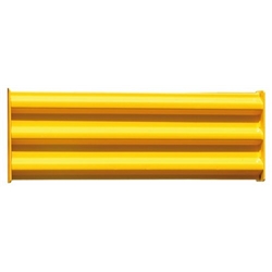 Triple Ridge Steel Barrier; 1728L mm; Yellow