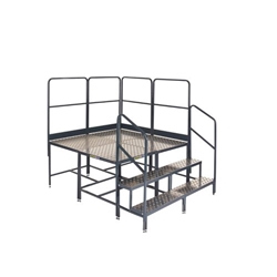 Platform System-4 (2x2)x750Hmm Plat. - 2 Tread Unit & 4 Guards