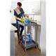 Super Strength® Multi Purpose Trolley; 2 Storage Trays; 610 x 460 x 980; Swivel (x2 Braked)Castors; Polyethylene; 150kg; Grey