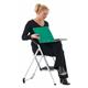 Folding Step with Soft Grip Handle; 2 Tread; Tubular steel; 150kg; White/Black