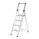 Climb-It® Slim Folding Step; 4 Tread; Aluminium; 150kg; Silver