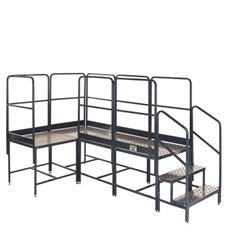 Platform System-4 (3x1 corner)x500Hmm Plat.-1 Tread Unit&8 Guards