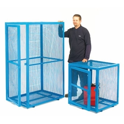 Security Cage; 1630 x 1400 x 1000; Double Door; 500kg; Blue