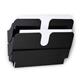 Durable FLEXIPLUS 2 A4 Landscape Literature Holder Wall Mounted Document Holder Black - 1709014060